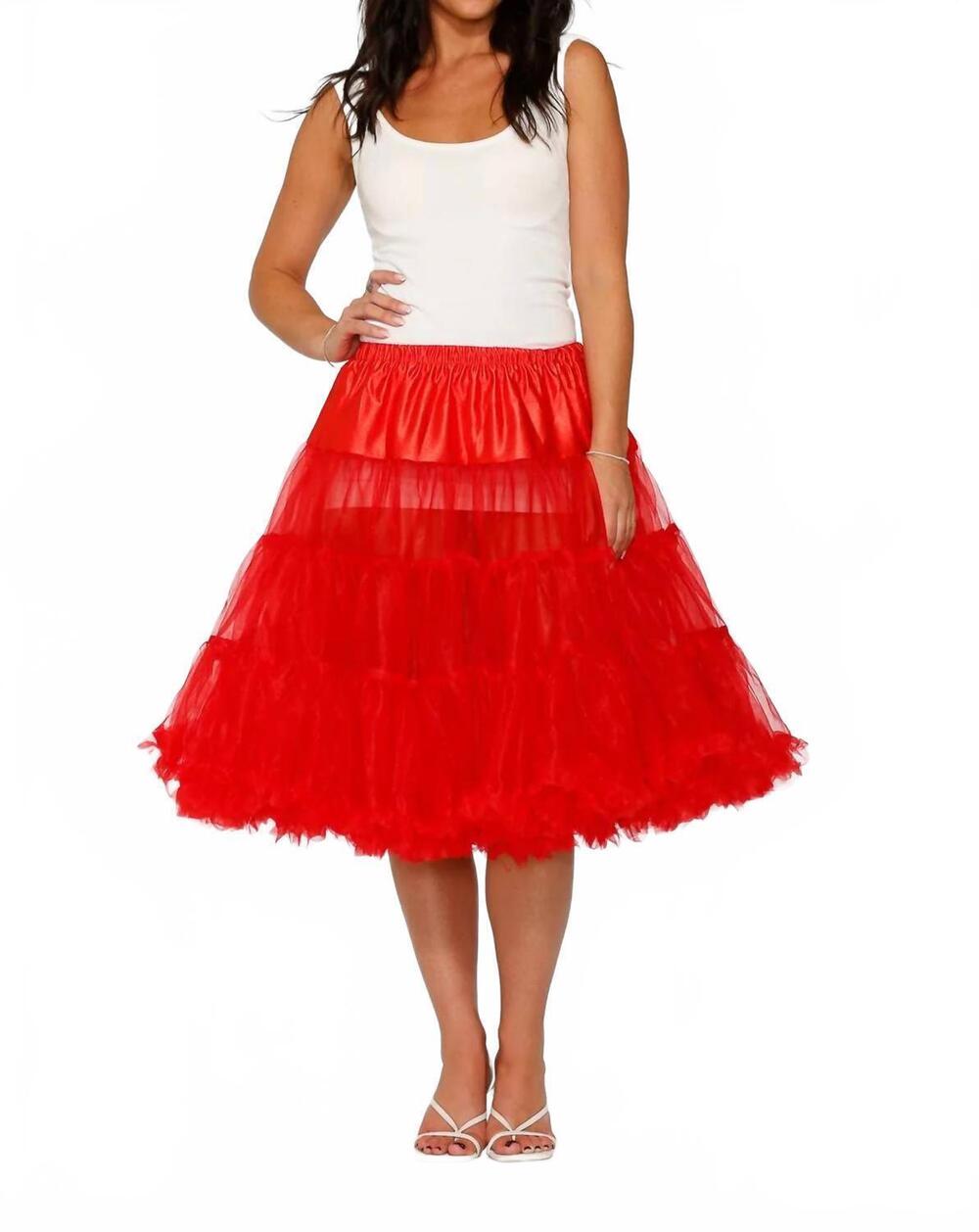 NEW ORCHID BLOOM petticoat skirt in red